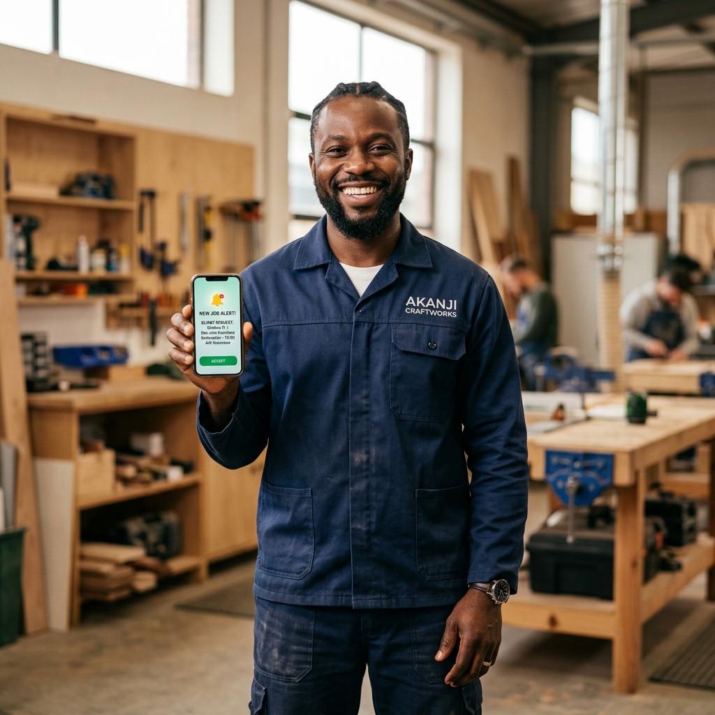 Professionnel utilisant Zoom-Market